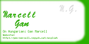 marcell gan business card
